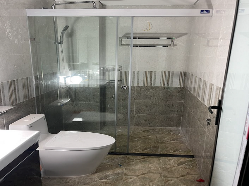 Cabin phòng tắm kính góc vuông 180 độ